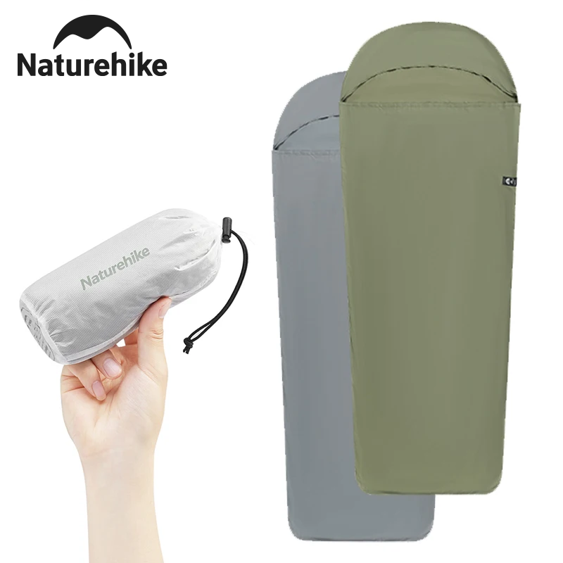 Outdoor Camping Sleeping Bag - เนเจอร์ไฮค์ถุงนอนไลเนอร์ 128 กรัมน้ำหนักเบาพิเศษสำหรับเดินทางกลางแจ้งเดินป่าถุงนอนเดี่ยวผ้าห่มเดินทางถุงนอนด้านใน