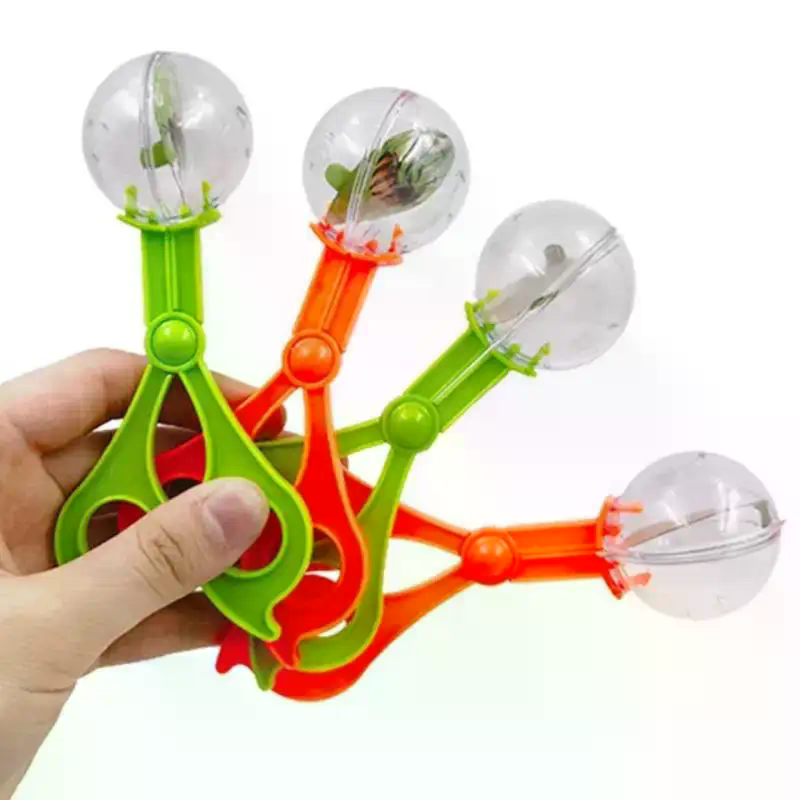 Outdoor Camping Kids Activities - ชุดกรรไกรจับแมลงเพื่อการศึกษาสำหรับเด็ก - คลิปพลาสติกสำหรับการตั้งแคมป์และกิจกรรมกลางแจ้ง 1 ชิ้น