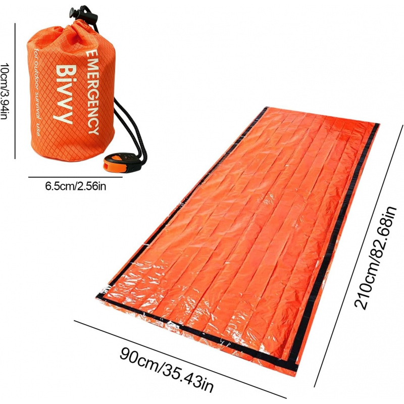 ถุงนอนฉุกเฉิน 2 แพ็ค, ถุงนอนฟอ - Outdoor Camping Sleeping Bag บทวิจารณ์และราคา