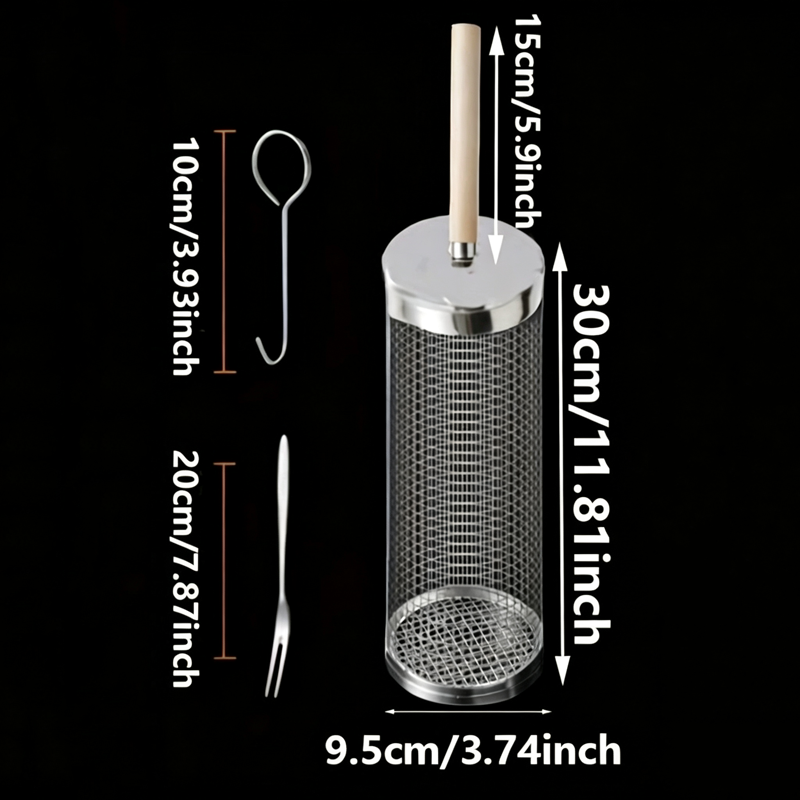 ชุดตะกร้าย่างบาร์บีคิวทรงกลมทำ - Outdoor Camping Cooking Set บทวิจารณ์และราคา