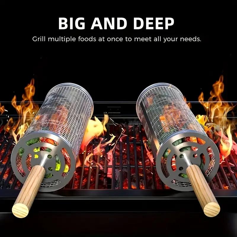 ชุดตะกร้าย่างบาร์บีคิวทรงกลมทำ - Outdoor Camping Cooking Set บทวิจารณ์และราคา