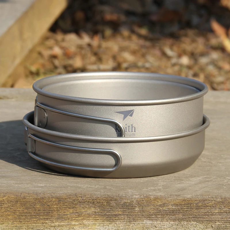 Keith 3PCS ไทเทเนียมเครื่องครั - Outdoor Camping Cooking Set บทวิจารณ์และราคา