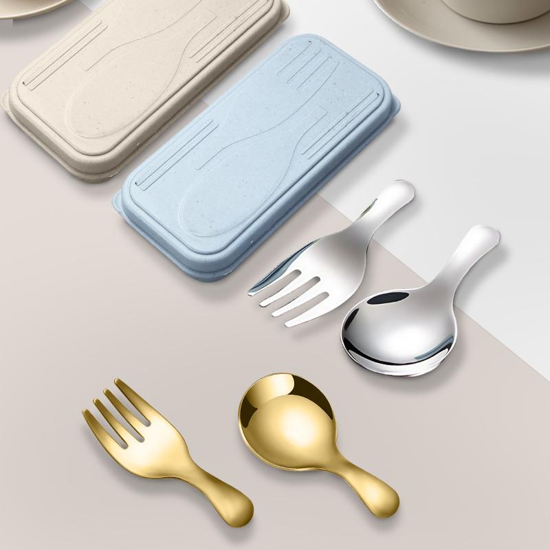 ชุดช้อนส้อมสแตนเลส 2 ชิ้น แบบพ - Outdoor Camping Cooking Set บทวิจารณ์และราคา