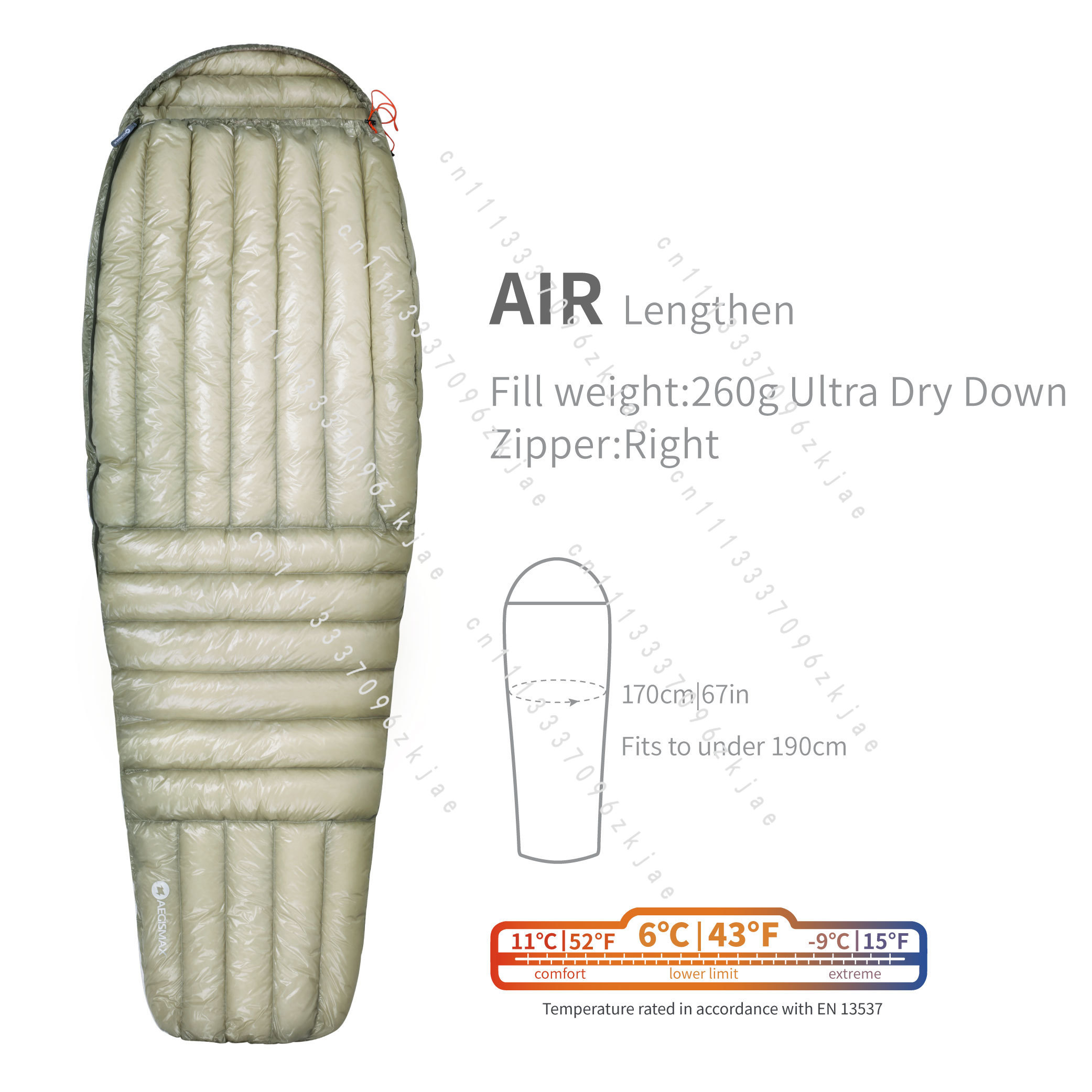 ถุงนอน AIR 10D 800FP Ultra Dry - Outdoor Camping Sleeping Bag บทวิจารณ์และราคา