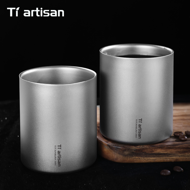 แก้วกาแฟไทเทเนียม Tiartisan 38 - Outdoor Camping Games บทวิจารณ์และราคา