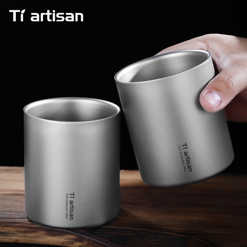 แก้วกาแฟไทเทเนียม Tiartisan 38 - Outdoor Camping Games บทวิจารณ์และราคา