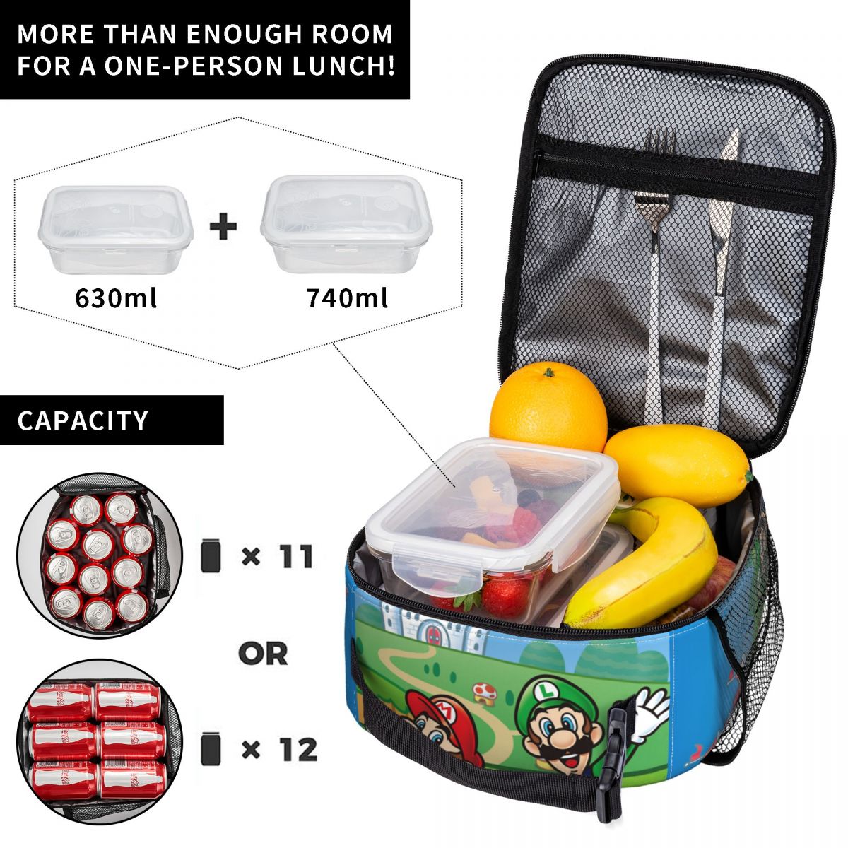 กระเป๋าใส่อาหารกลางวันแบบมีฉนว - Outdoor Camping Games บทวิจารณ์และราคา