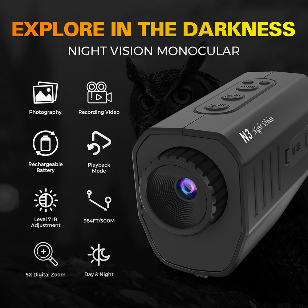 GTGUARD N3 อุปกรณ์มองกลางคืนแบ - Outdoor Camping Videos บทวิจารณ์และราคา