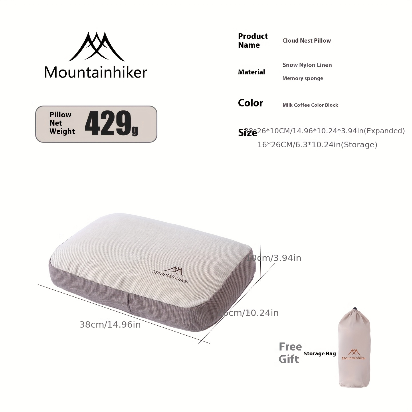 หมอนฟองน้ำพองลมเองสำหรับนักเดิ - Outdoor Camping Essentials บทวิจารณ์และราคา