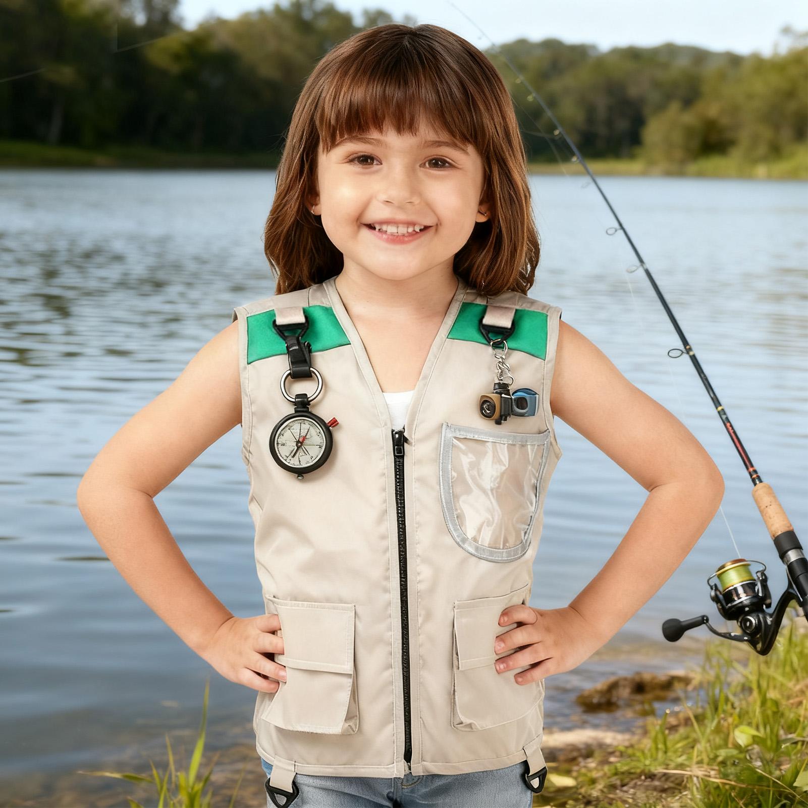 เสื้อกั๊กเด็กแบบไม่มีแขน สำหรั - Outdoor Camping Kids Activities บทวิจารณ์และราคา