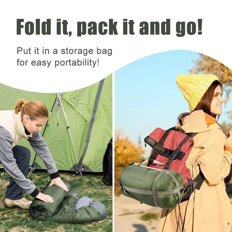 ถุงนอนสำหรับตั้งแคมป์ น้ำหนักเ - Outdoor Camping Sleeping Bag บทวิจารณ์และราคา