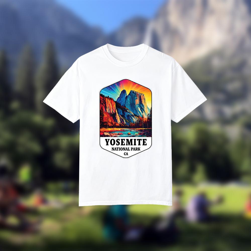 เสื้อยืดพิมพ์ลายวินเทจแห่งอุทย - Outdoor Camping Yosemite บทวิจารณ์และราคา