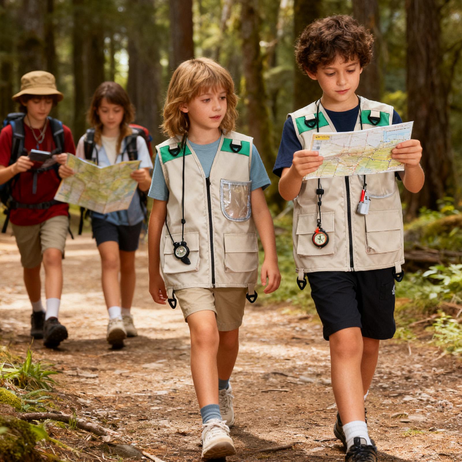 เสื้อกั๊กตกปลาสำหรับเด็ก เสื้อ - Outdoor Camping Kids Activities บทวิจารณ์และราคา